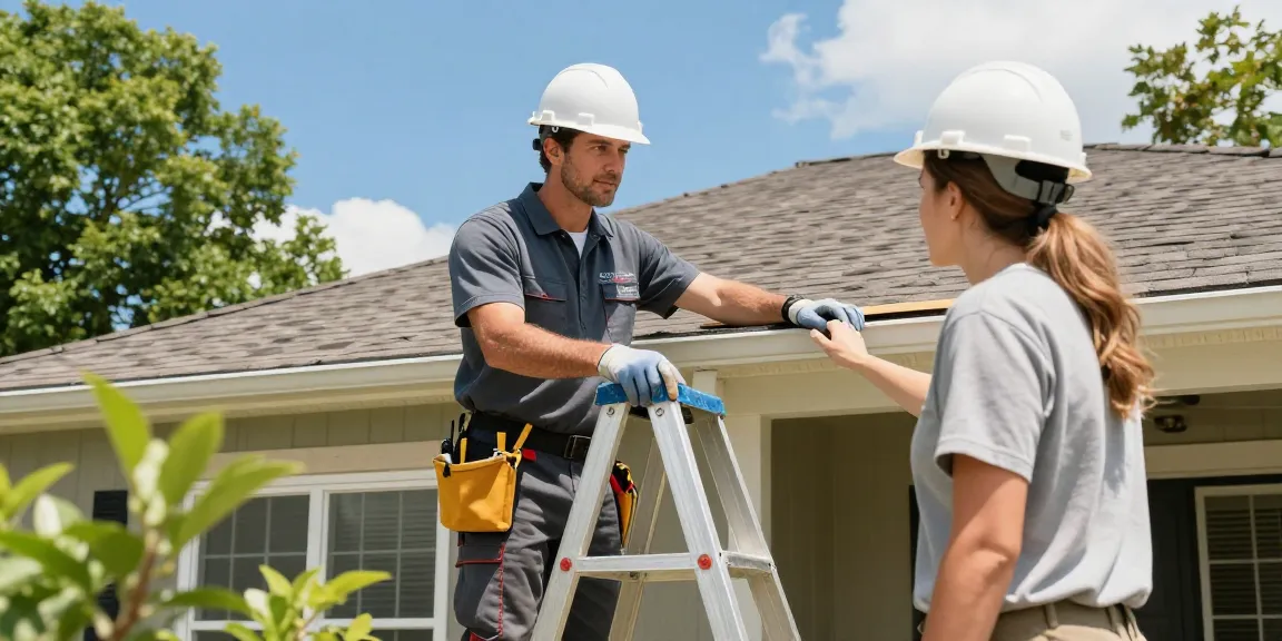 Trusted roofing codewell tx provider conducting an inspection on a residential home in Caldwell, TX.